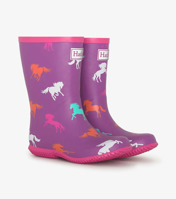 Hatley Leaping Horses Packable Rain Boots